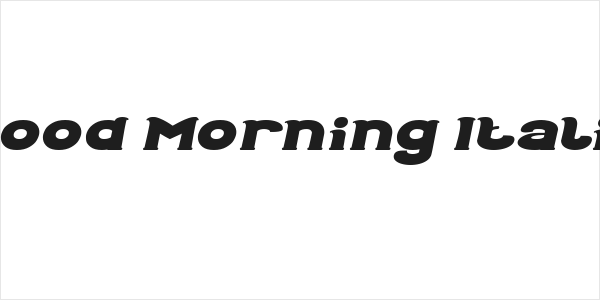 Good Morning Italic Logo