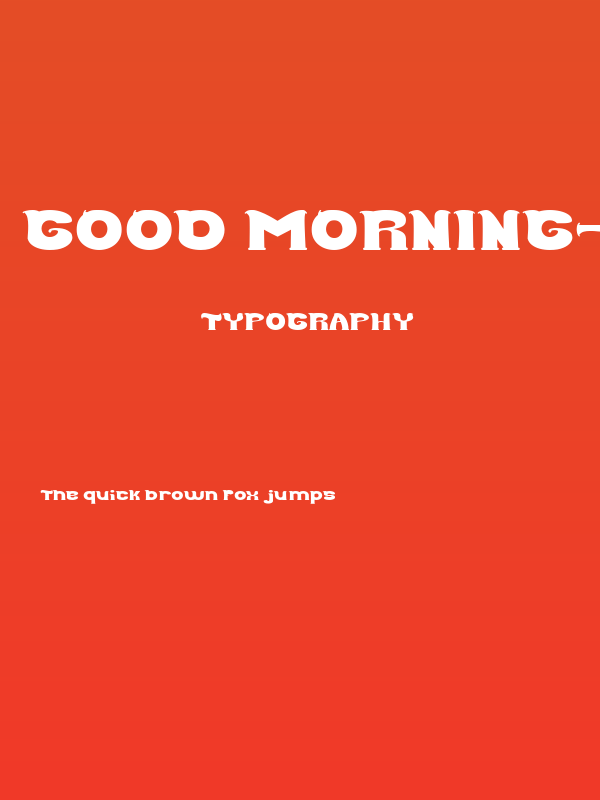 Good Morning-Light Poster