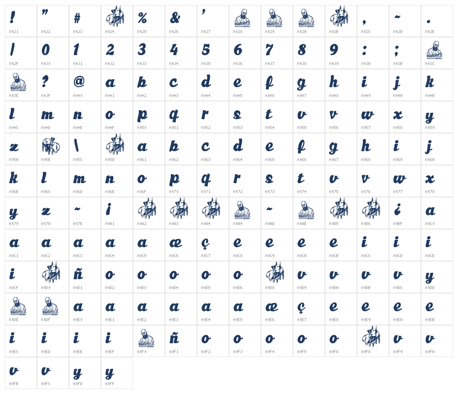 Good Morning My Love Character Map
