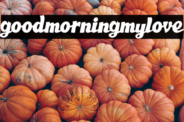 Good Morning My Love Example 3