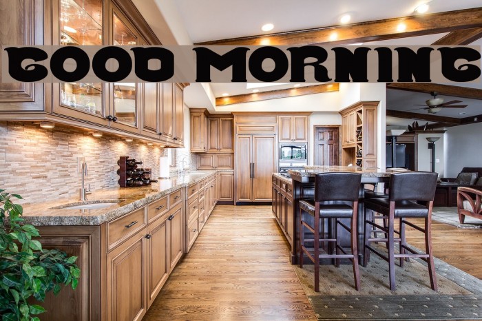 Good Morning Font examples