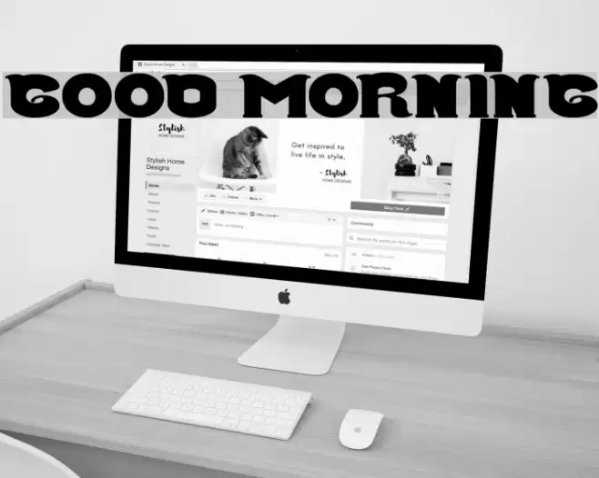 Good Morning Font examples