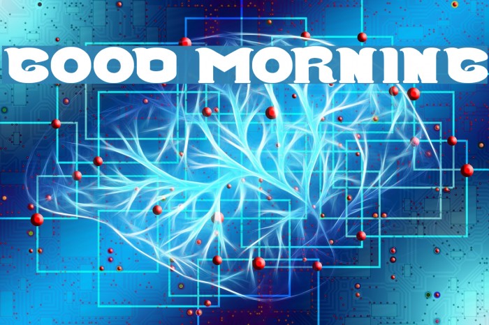 Good Morning Font examples