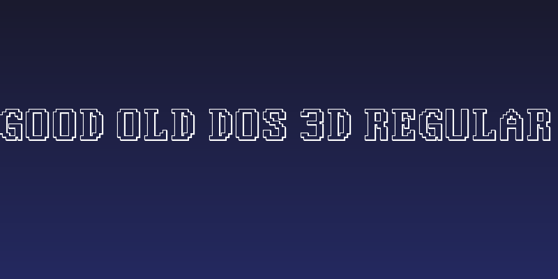 Good Old DOS 3D Regular Social Header