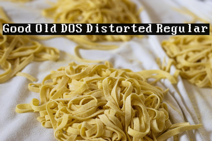 Good Old DOS Distorted Regular Example 2