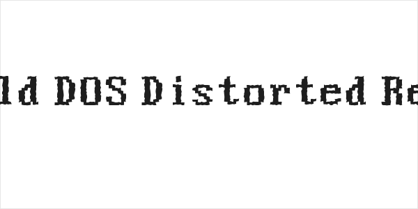 Good Old DOS Distorted Regular Logo