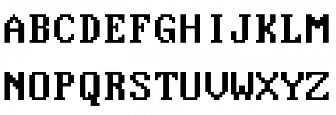 Good Old DOS Regular Schriftart Groß