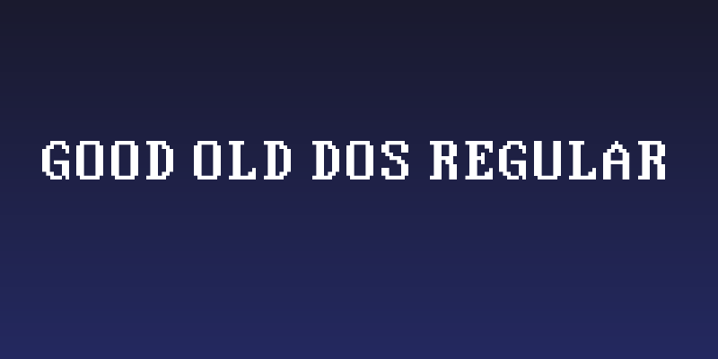 Good Old DOS Regular Social Header
