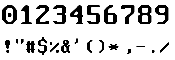 Good Old DOS Smooth Regular Font OTHER CHARS
