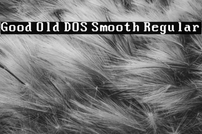 Good Old DOS Smooth Regular 字体 examples