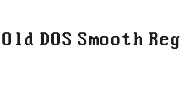 Good Old DOS Smooth Regular Logo