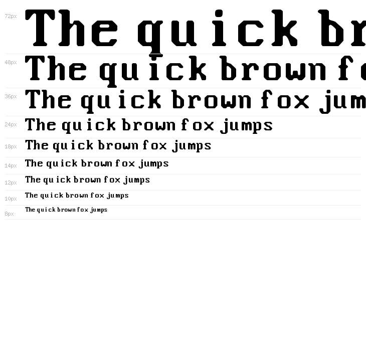 Good Old DOS Smooth Regular Waterfall