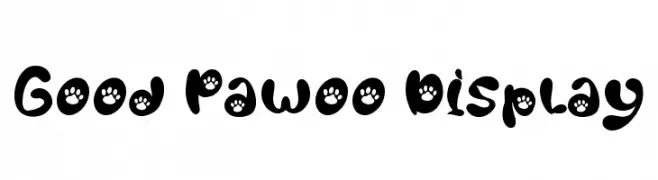 Good Pawoo Display  Frei Schriftart Herunterladen