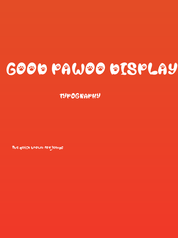 Good Pawoo Display Poster