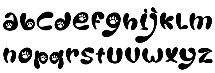Good Pawoo Display Font LOWERCASE