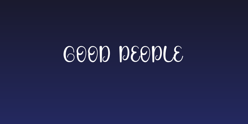 Good People Social Header