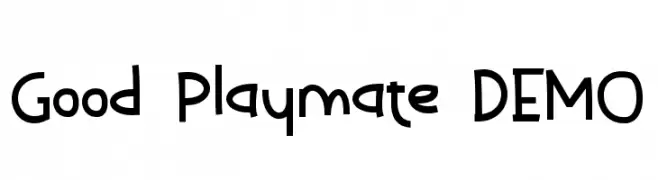 Good Playmate DEMO フォント