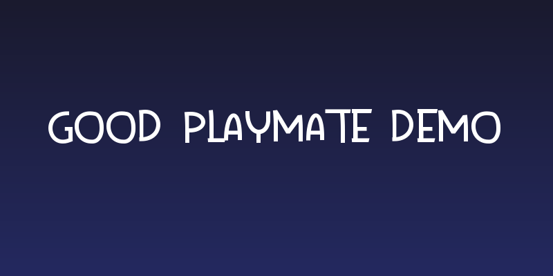 Good Playmate DEMO Social Header