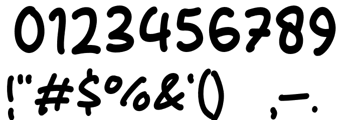 Good Slick Font OTHER CHARS