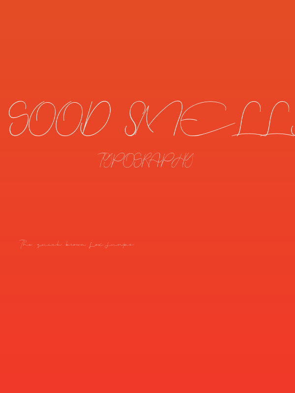 Good Smells Demo Poster