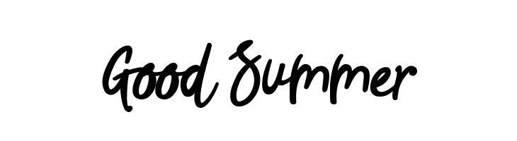 Good Summer  Скачать бесплатные шрифты