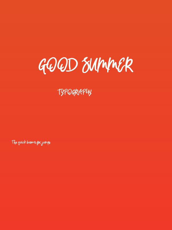 Good Summer Poster
