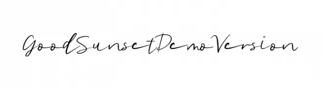 Good Sunset Demo Version  नि: शुल्क फ़ॉन्ट्स डाउनलोड