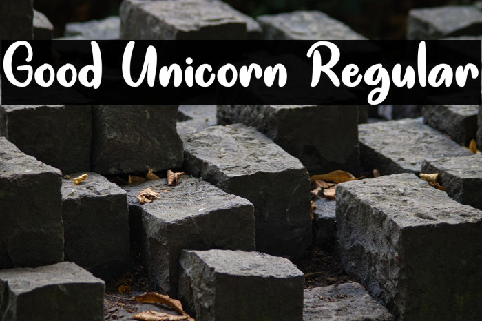 Good Unicorn Regular Example 3