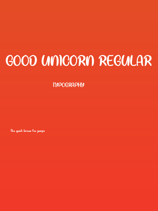 Good Unicorn Regular Poster