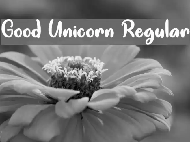 Good Unicorn Regular Font examples