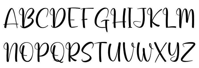 Good Vibe Font UPPERCASE
