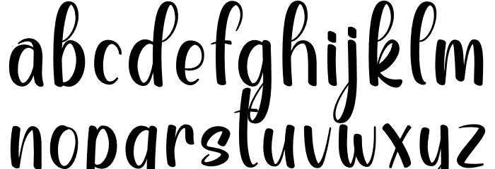 Good Vibe Font LOWERCASE