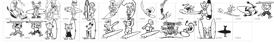 Good Vibers Character Map