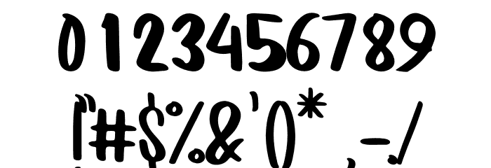 Good Vibes Font OTHER CHARS