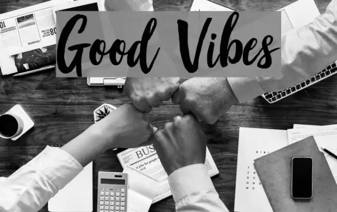 Good Vibes フォント examples