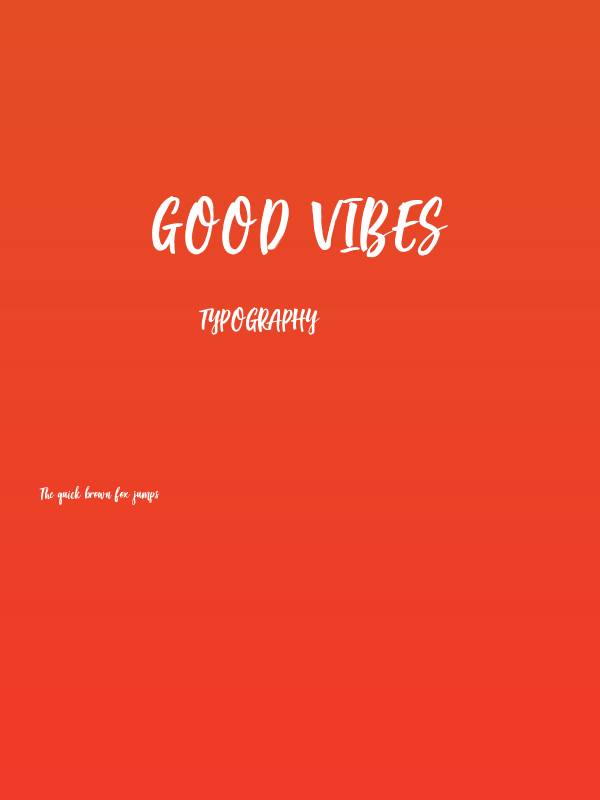 Good Vibes Poster