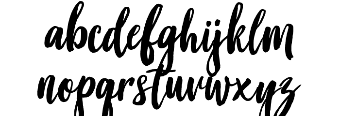 Good Vibes Font LOWERCASE