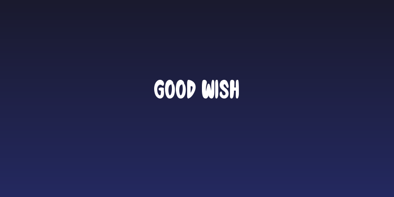 Good Wish Social Header