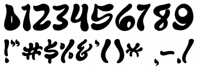 Good Zombie Font OTHER CHARS