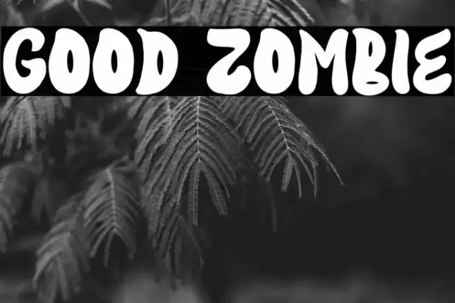 Good Zombie Font examples
