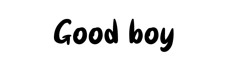 Good boy  नि: शुल्क फ़ॉन्ट्स डाउनलोड