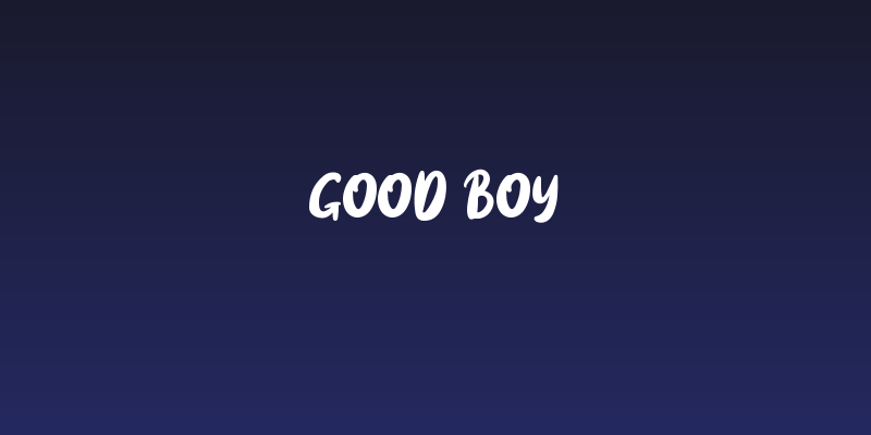 Good boy Social Header