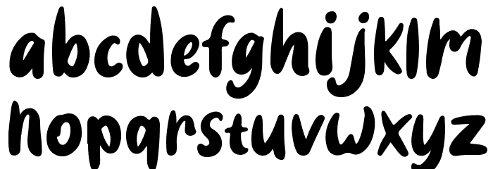 Good boy Font LOWERCASE