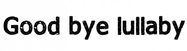 Good bye lullaby  Free Fonts Download