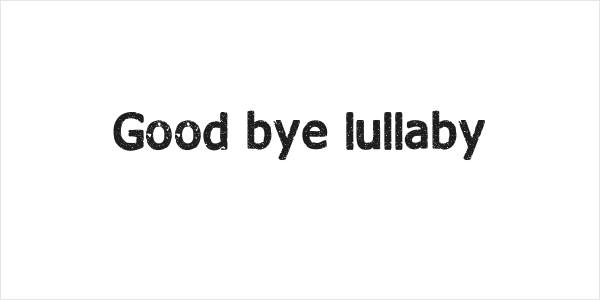 Good bye lullaby Logo