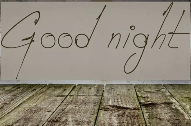 Good night Example 2