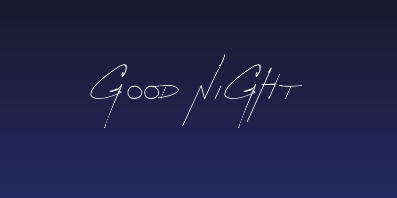 Good night Social Header