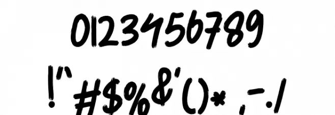 GoodBoom Font OTHER CHARS