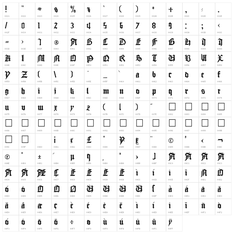 GoodCityModern Plain Character Map