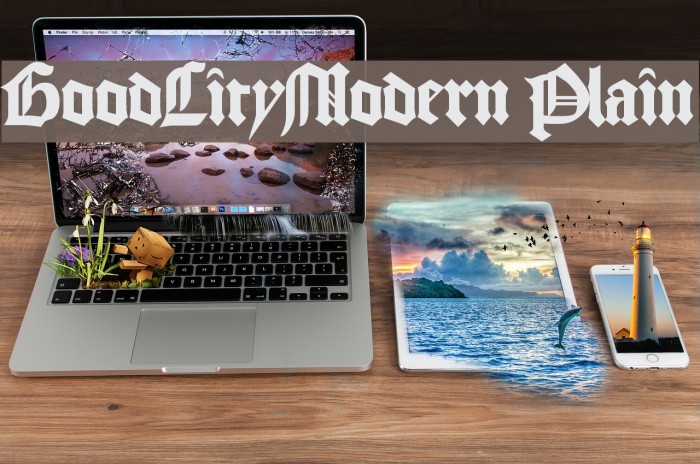GoodCityModern Plain Font examples